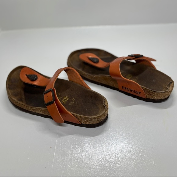 Birkenstock Gizeh Birko-Flor Women's Orange Sandals size 5.5-6 EU size 36 - Picture 4 of 11